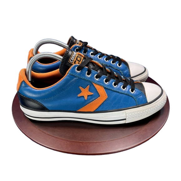 Converse Blue and Orange Star Sneakers - Picture 1 of 8